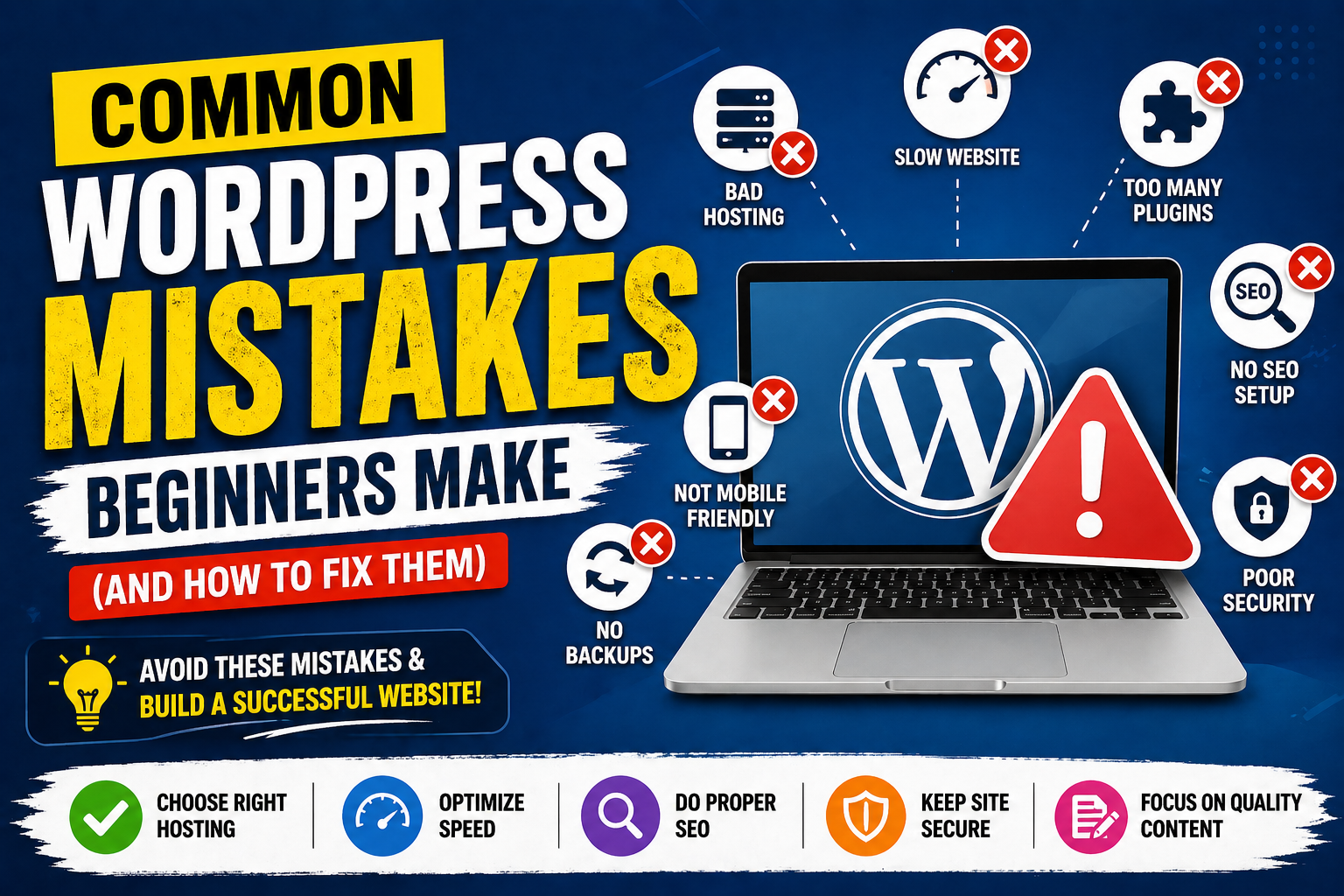 Common WordPress Mistakes Beginners Make